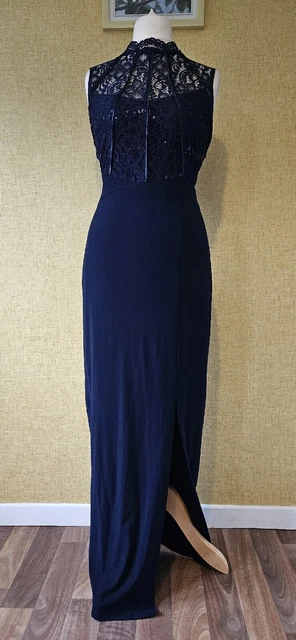 COAST MAXI EVENING Bridesmaid Occasion Navy dress size 12