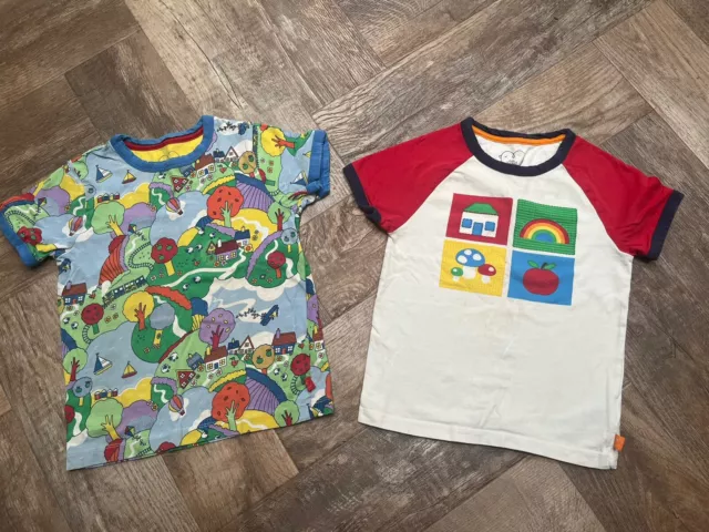 Little Bird Colourful Tshirt Bundle Age 4-5 Years. Boys Girls. 70s Retro