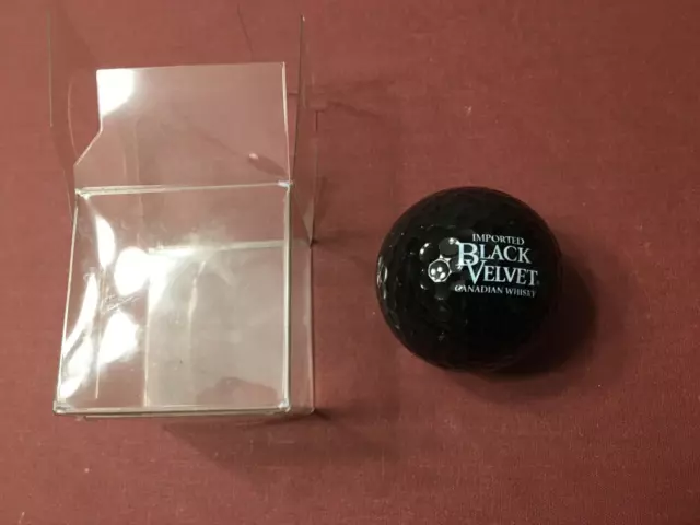Black Velvet Canadian Whiskey Black Golf Ball - New Never Opened Still Sealed