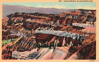 Vintage Postcard 1930's Cedar Breaks In Southern Utah UT Deseret Book Company