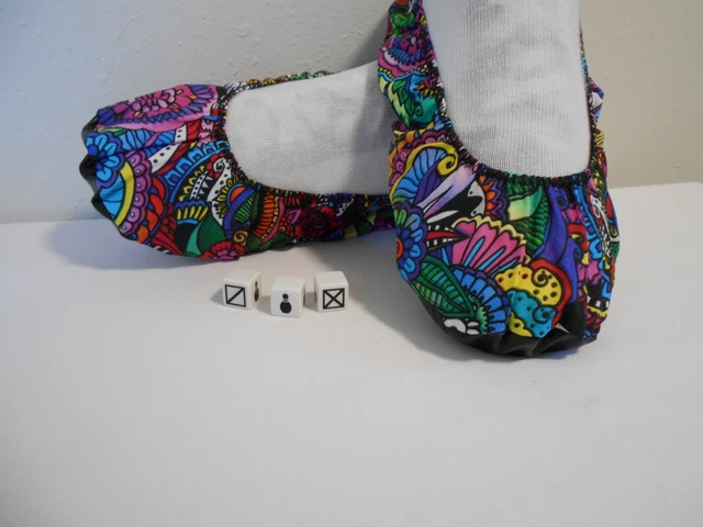 Women's Bowling Shoe Covers Multicolor Packed Floral Geo 6-10.0 Ladies