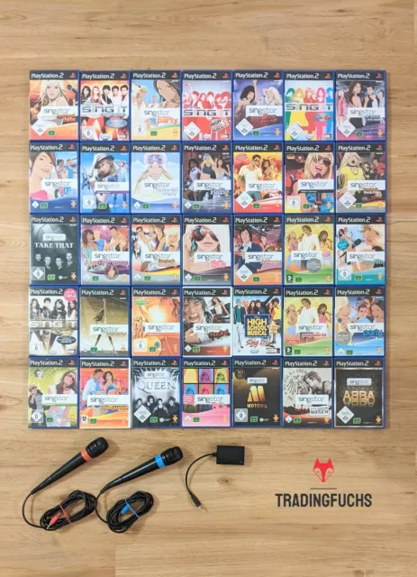 Sony PlayStation 2 PS2 SingStar Disney Sing It Spiele Auswahl Rock Pop 80s Hits