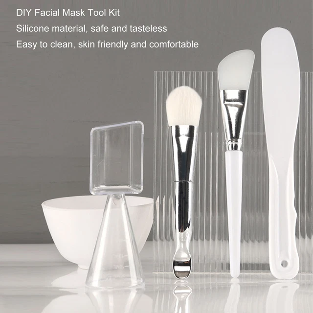 DIY Facial Mask Tool Silicone Brush Soft Bristle Brush Mixing Bowl Spatula M YUW