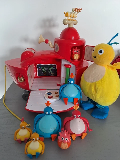 Cbeebies Pull CBEEBIES TWIRLYWOOS BIG Red Boat Pull Along with Lights and sounds and ...