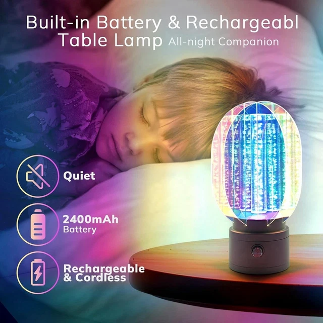 LIGHTS PROJECTOR, CORDLESS Night Light with Rotating Button to ...