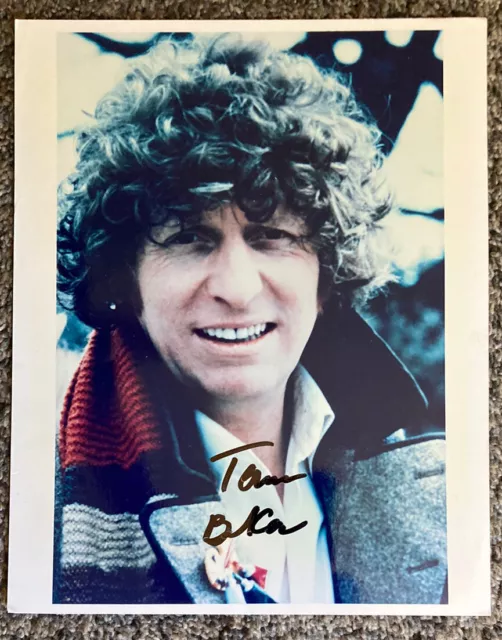 TOM BAKER DR WHO Hand Signed Autographed 8 X 10 PHOTO W/COA