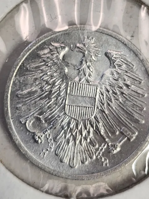 1952 Austria 2 Groschen Coin Uncirculated