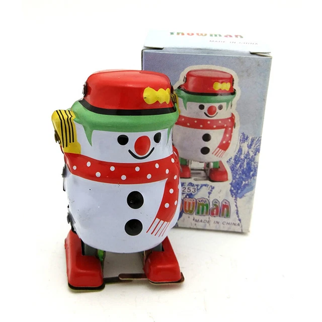 1 pezzo retrò wind up giocattolo andare schneemann orologio giocattolo giocattolo per