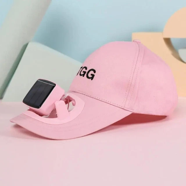 SOLAR CHARGING FAN Sunhat USB Charging Sun Protection Cap Men Women EUR