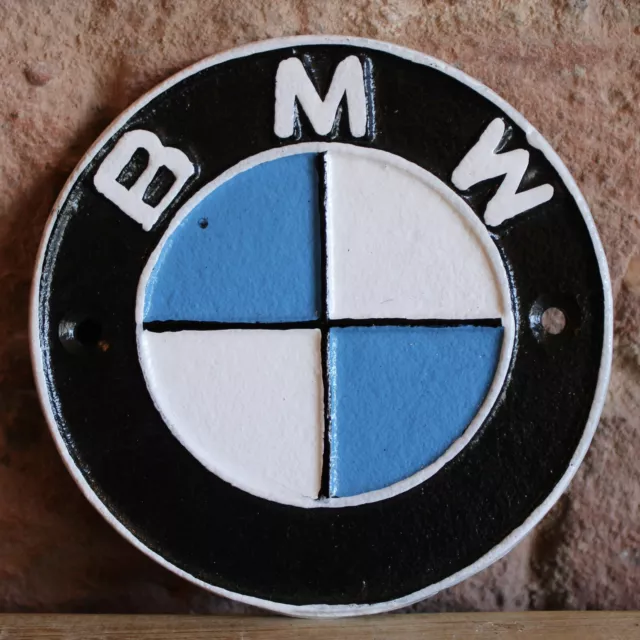 Small BMW Sign - Man Cave / Garage Sign - Not Enamel Sign - Cast Iron