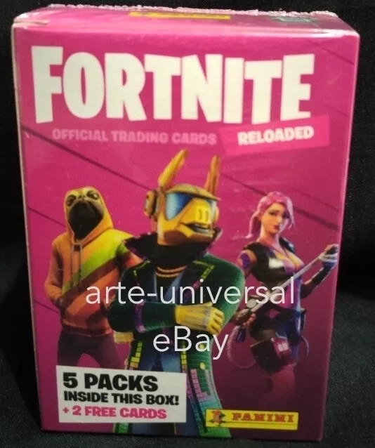 Box 40 Cards +2 Free Cards (5 Packs) Panini Fortnite Reloaded 2020 2