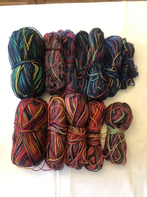 Sockenwolle Bunt Wollreste Reste 300 Gramm