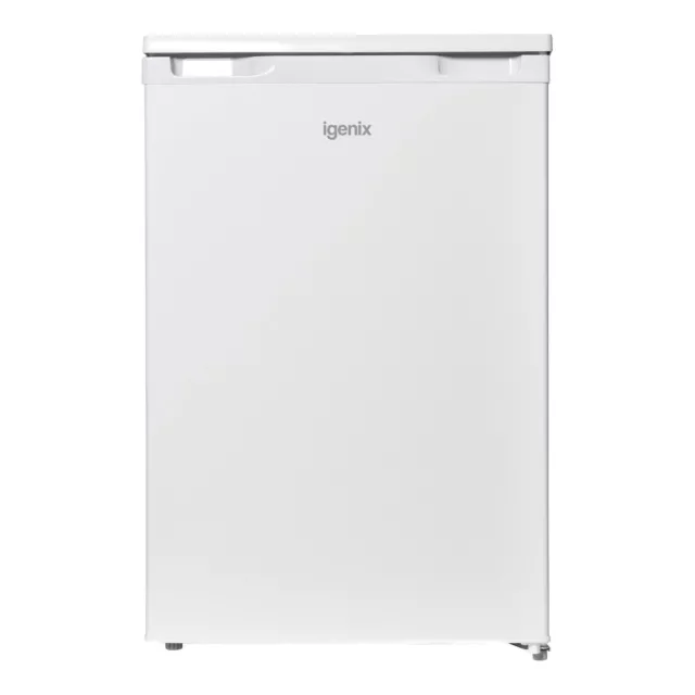 Freestanding Under Counter Fridge, 109 Litre, 55 cm Wide, White, Igenix IG155W