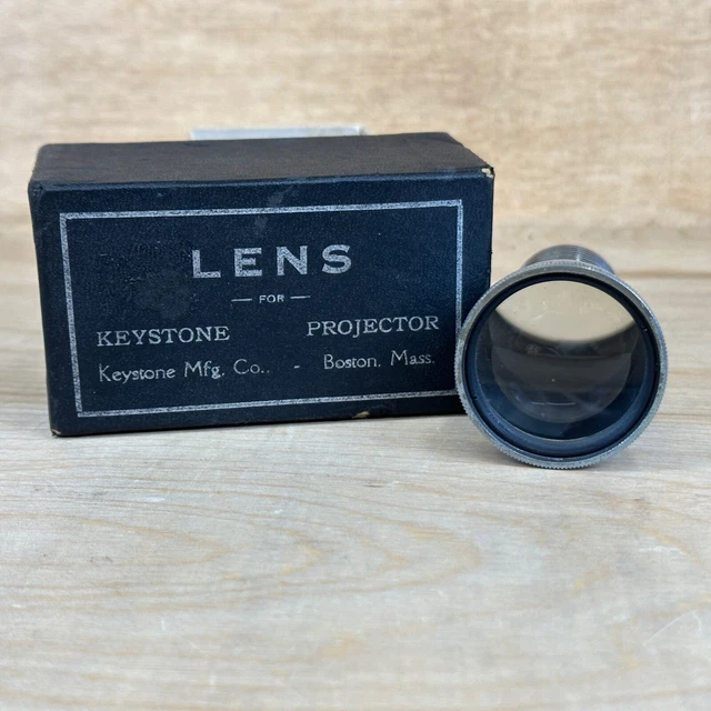 Wollensak Rochester USA 2" Sunray 107 Coated Lens w Box for Keystone Projector