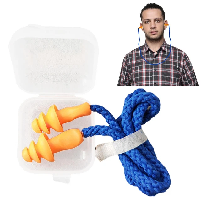 Tappi per orecchie in silicone morbido cancellazione rumore riutilizzabili per dormire nuoto