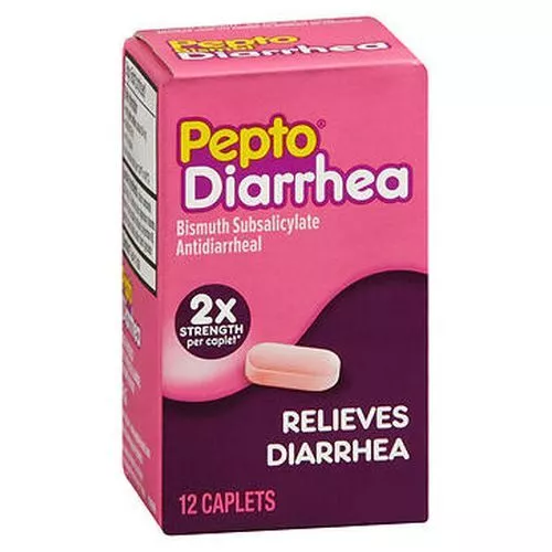 Pepto-Bismol Diarrhea Caplets 12 caplets By Pepto-Bismol