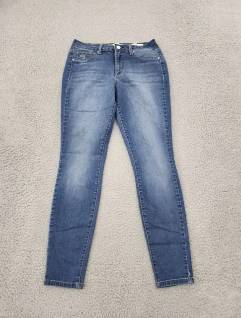 Jessica Simpson Jeans Womens 29 Blue Denim Pants Mid Rise Kiss Me Super Skinny