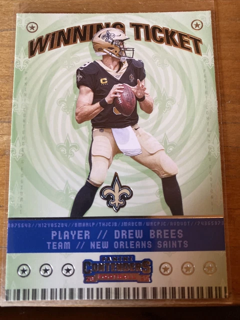 Drew Brees - 2020 Panini Contenders Winning Ticket Insert (#WT6, Saints)