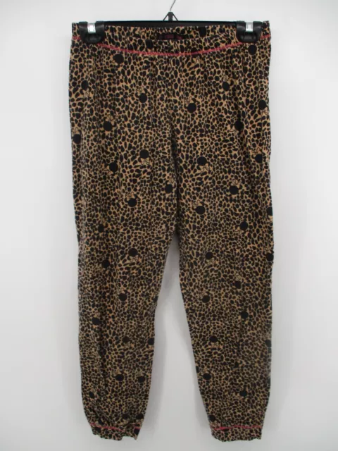Love Disney XS Minnie Mouse Animal Print Pull On Elastic Waist Pajama Pants