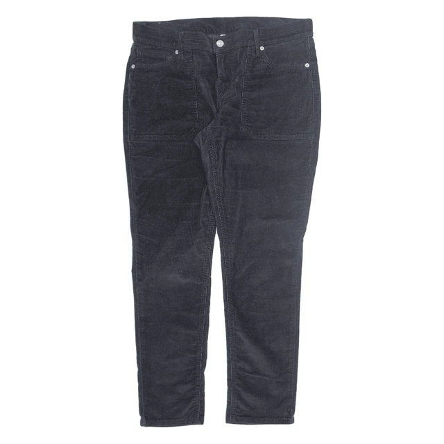 LEVI'S Pantaloni in velluto a coste neri regolari conico W31 L29