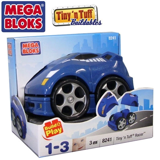 NEW IN BOX MEGA BLOKS 8241 Tiny n Tuff 8241 Racer Car pieces