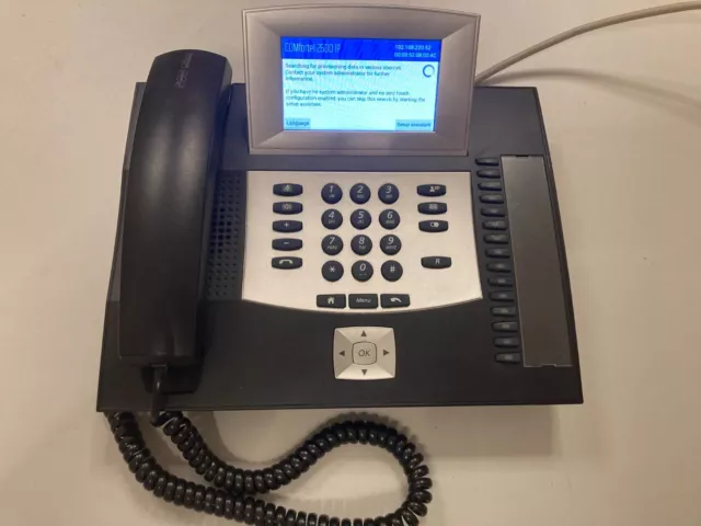 Auerswald Comfortel 2600 IP Voip gebraucht Systemtelefon Schwarz PoE