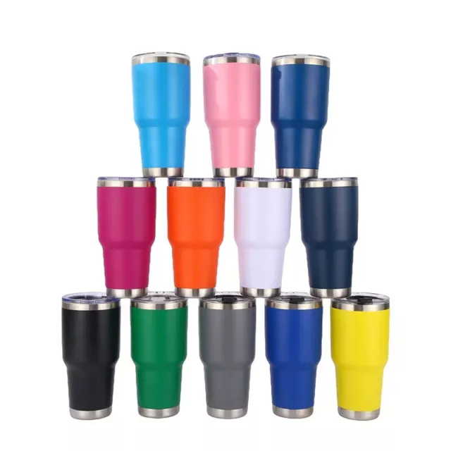 30oz stainless steel cup tumblers mug hot cold coffee drink car work gym