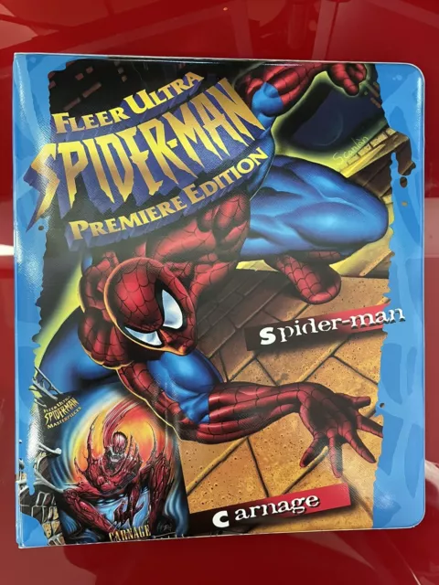 1994 Fleer Ultra Spider-Man Trading Card 150-Card Set Including 1995 Binder Nm