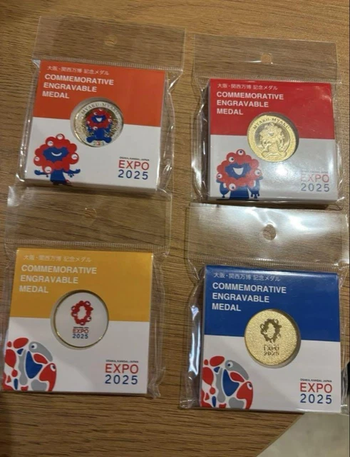 KANSAI EXPO 2025 Medal Coin Set 4 Types All Japan Osaka