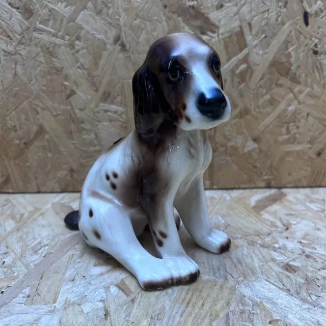 Vintage Trentham Ceramic Sitting Cocker Spaniel Dog Puppy Figurine 16cm