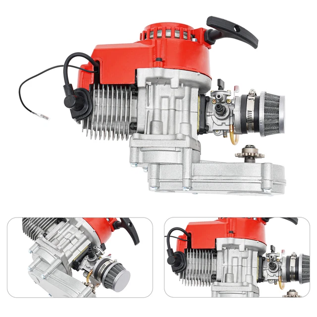 Kit Moteur Démarrage à Tirer 49cc 2 Temps Pour Pocket Bike, Mini Dirt Bike, VTT, Neuf
