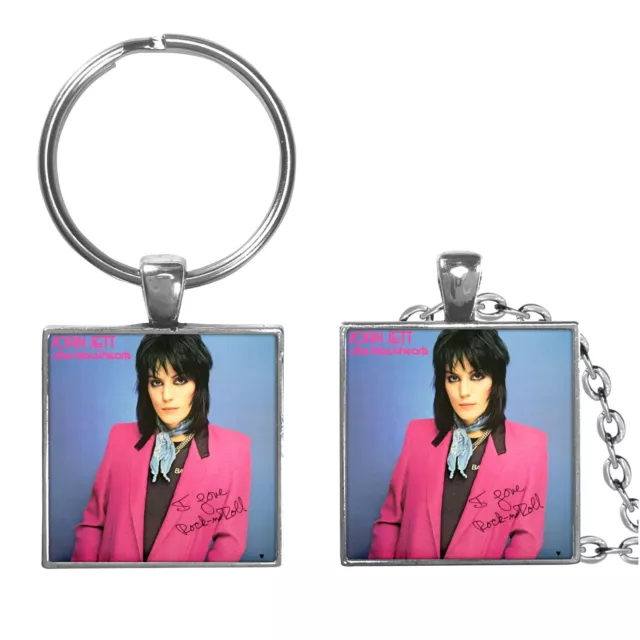 Joan Jett & The Blackhearts I Love Rock & Roll Album Cover Keychain or Necklace