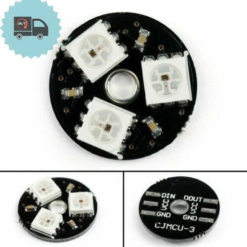 WS2812 3Bit 5V 5050 RGB LED Lampe Panel Board Runde Treiber Board fürduino AH