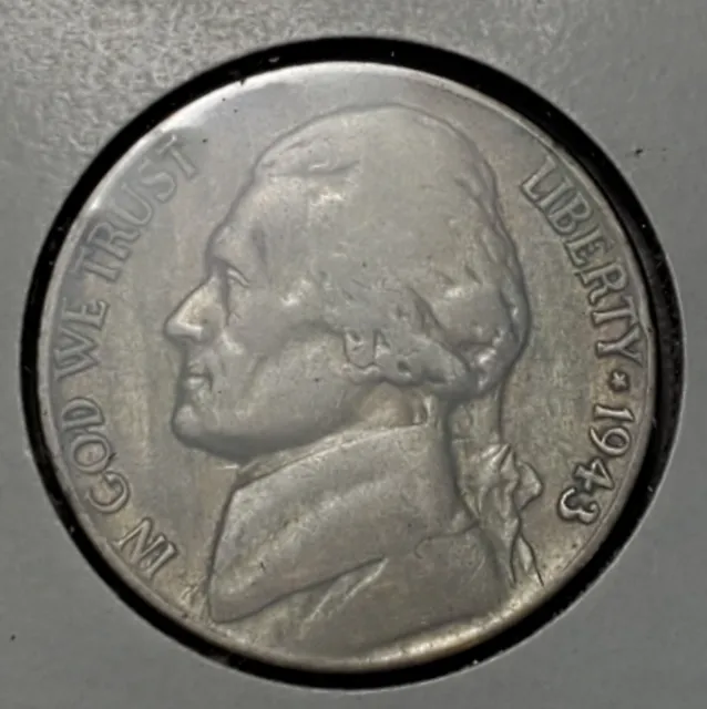 Nicer lower mintage 1943 P "silver" Jefferson Head Nickel