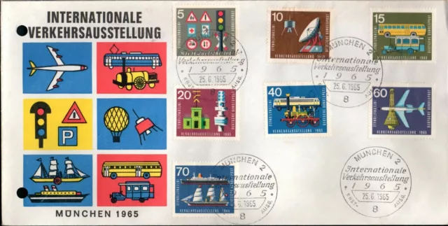 Bund INT. VERKEHRSAUSSTELLUNG 1965 Sonderbrief mit Sonderstempel 25.6.1965