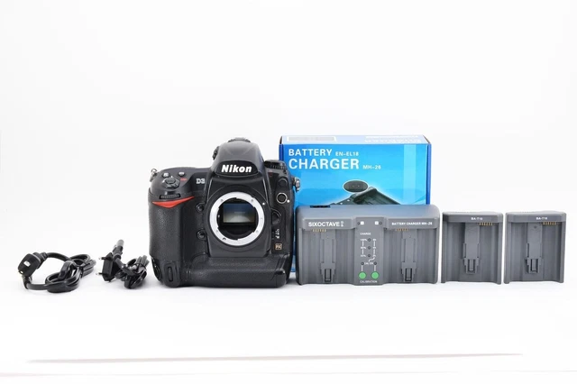 Nikon D3 12MP Digital SLR Camera Body with charger from Japan [excellent++]
