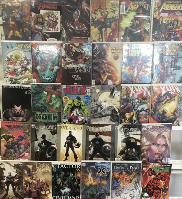 Marvel Comics Variants Comic Book Lot Of 30 - Iron Man, Hulk, Punisher, Etc.
