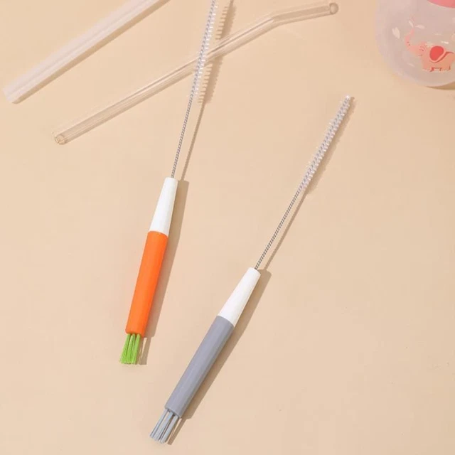Multifunctional Straw Brush Milk Bottle Straw Brush Small Brush Cleaner Tools L❤