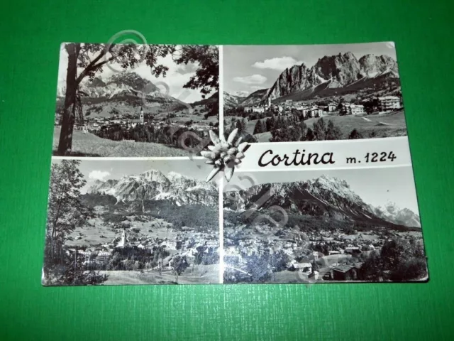 Cartolina Cortina - Vedute diverse 1957.