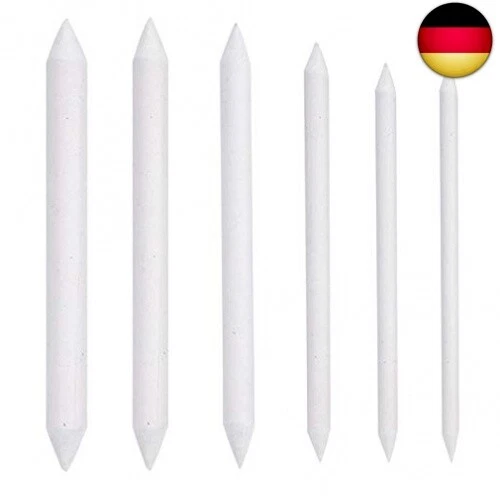 6 Stück Papierwischer Set, Blending Stump und Tortillion Art Papier