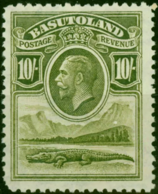 Basutoland 1933 10s Olive-Green SG10 V.F MNH