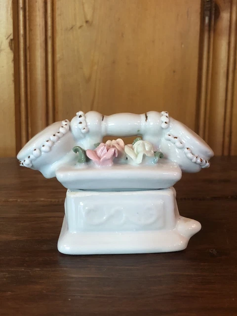 VTG 1980's "Especially for Sophia-Ann" Porcelain Lidded Trinket Box Figurine