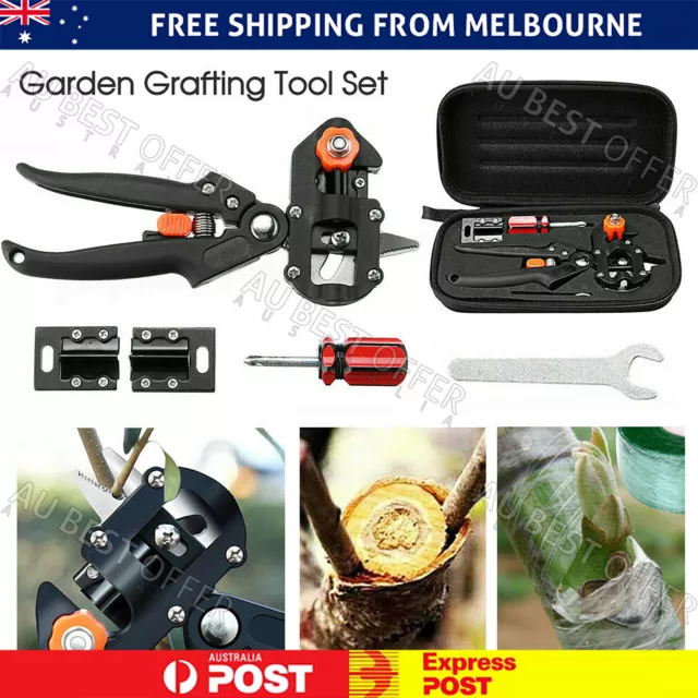 Garden Grafting Tool Kit Fruit Tree Pro Pruning Shears Scissor Cutting Tools AU