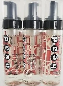 (3 bottles) of Head Organics Volumizing Mousse Extra Hold 6.76 Oz Each