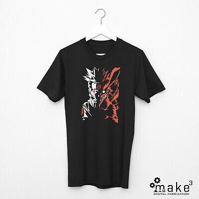 T-shirt Naruto (manga anime konoha foglia kishimoto tshirt maglia)