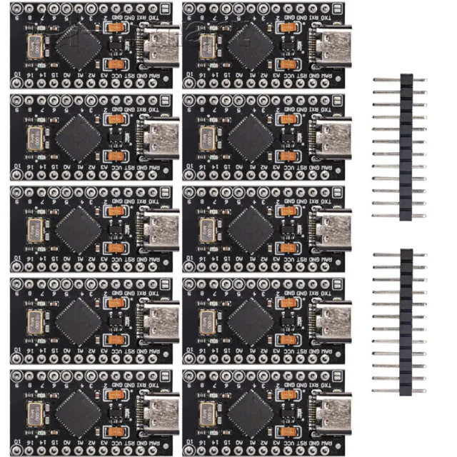 1-10PCS Type-C USB Pro Micro ATmega32U4 Development Board for Arduino 16MHz 5V