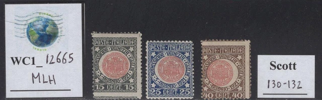 WC1_12665. ITALY. 1921 3rd REUNION W. VENEZIA GIULIA set. Scott 130-132. MLH