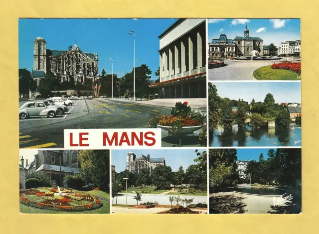 Cartolina La Mans vedute non viaggiata