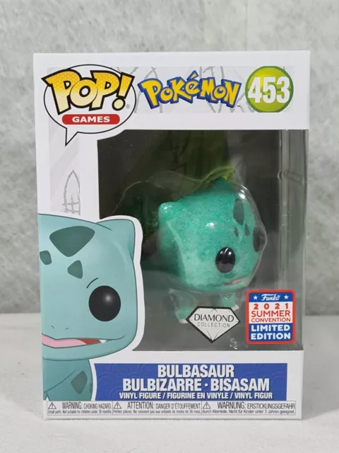 Funko Pop! Pokémon: Bulbasaur #453 Diamond Collection 2021 Exclusive