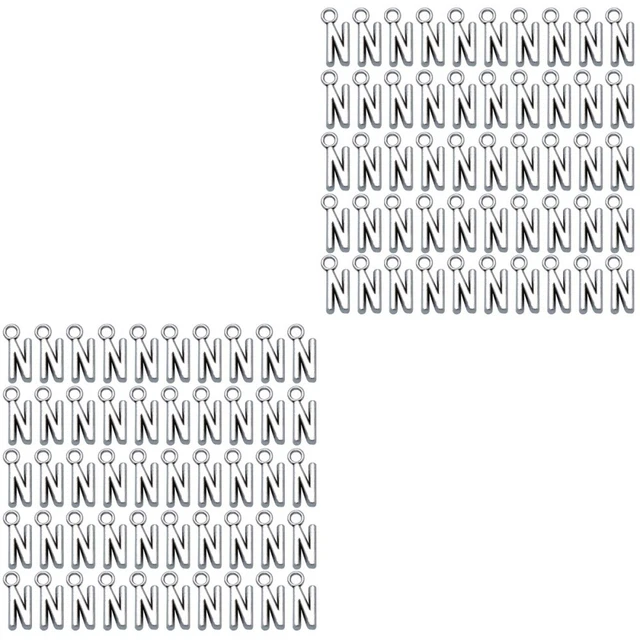 100 pcs Buchstabe k Initial Charme Armband Alphabet Pendent Charme 3